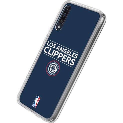 NBA Los Angeles Clippers Standard Blue Galaxy A50 Clear Case